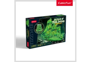 CubicFun Пъзел 3D кораб Flying Dutchman 360ч. Glow in the dark - 2