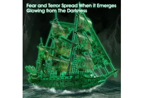CubicFun Пъзел 3D кораб Flying Dutchman 360ч. Glow in the dark - 6