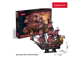 CubicFun Пъзел 3D Кораб Queen Anne's Anniversary Edition 391ч.