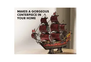 CubicFun Пъзел 3D Кораб Queen Annes Anniversary Edition 391ч. - 8