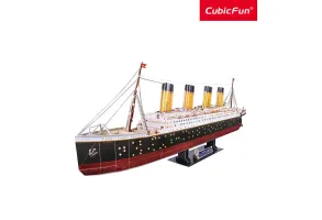 CubicFun Пъзел 3D Кораб Titanic 266ч. LED inside - 2