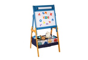 Детска Дървена Дъска с Магнити на Стойка, за Учене, Рисуване и Съхранение - GOOST