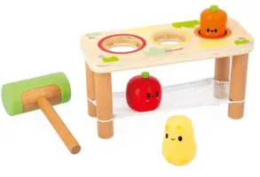 Детска дървена игра Janod - Удари зеленчуците - 4