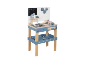 Детска дървена даботилница с инструменти, GINGER HOME, Синя, 46х26х67cm - 3