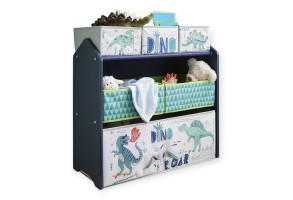 Детска Етажерка GINGER HOME, Органайзер за Играчки с Кутии за Съхранение DINOSAUR