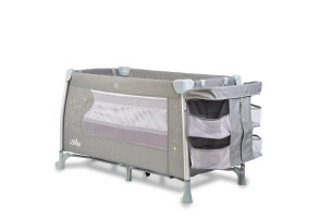 Детска кошара за спане и игра Cangaroo, ISleep, сив, 0+ - 4