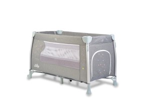Детска кошара за спане и игра Cangaroo, ISleep, сив, 0+ - 5