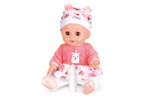 Детска кукла бебе Sarika със столче и аксесоари за игра - 2