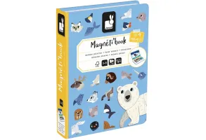 Детска магнитна книга Janod - Полярни животни