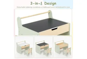 Детска масичка за рисуване 2в1, Costway - 4