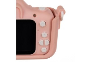 Детска розова цифрова Full HD камера с + 32GB карта памет и вградени игри и селфи камера - Kruzzel - 6