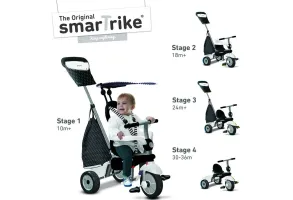 Детска триколка smarTrike 4-в-1 Vanilla Plus, черно и бяло - 6