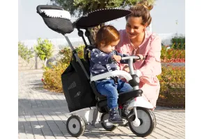 Детска триколка smarTrike 4-в-1 Vanilla Plus, черно и бяло - 12