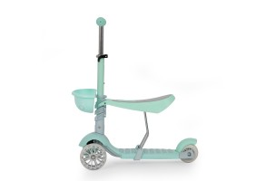 Детска тротинетка Moni, Bubblegum, зелен, 3+ години - 2