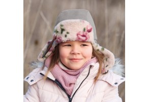 Детска зимна ушанка за момиче - 3