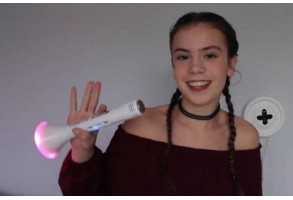 Детски Bluetooth микрофон с LED светлини и тонколона - 2