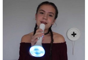 Детски Bluetooth микрофон с LED светлини и тонколона - 3