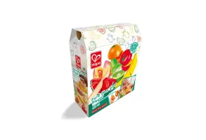 Детски дъвен комплект за рязане, Hape, Плодове