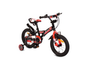Детски велосипед с метална рамка Byox, 14" Rapid, черен, 4 години+ - 2