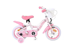 Детски велосипед с помощни колела, Hello Kitty, 12 инча