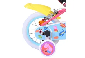 Детски велосипед с помощни колела, Peppa Pig, 12 инча - 2