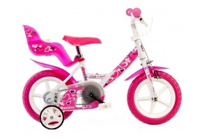 Детско колело Dino Bikes Little Heart 12 инча бяло - 2