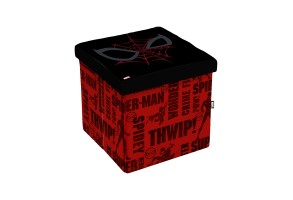 Disney Табуретка Spiderman, 3в1, MDF и текстил, до 150 kg, червена