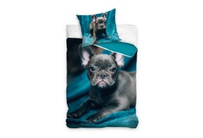 Двулицев спален комплект French Bulldog - 2 части