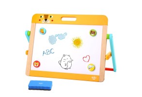 Двустранна настолна магнитна дъска за писане, с аксесоари