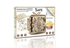 Дървен 3D пъзел Wooden City, серия Decoration - Сейф - 4