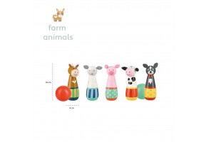 Дървен Боулинг - Farm Animals - 2