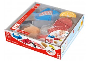 Дървен комплект, Hape, Риба и месо, 9 части - 3
