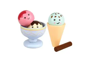 Дървен комплект сладоледи, 5 части, Orange Tree Toys - 2