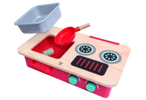 Дървен комплект за игра, Hape, Кухненски плот, 7 части - 3