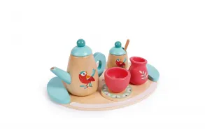 Дървен комплект за игра, Hape, Време за чай, 14 части - 4