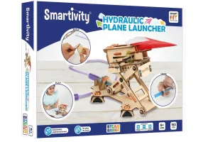 Дървен конструктор Smart Games Smartivity - Хидравлична самолетна писта за изстрелване