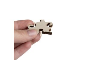Дървен креативен пъзел Котка 130 части - Kruzzel - 5