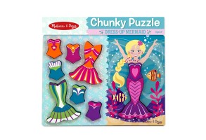 Дървен пъзел Дрехи за русалка Melissa and Doug