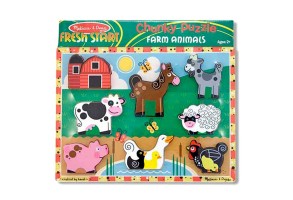 Дървен пъзел Ферма Melissa and Doug - 2