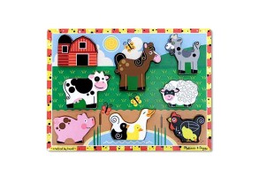 Дървен пъзел Ферма Melissa and Doug - 3