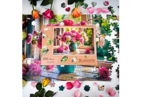 Дървен пъзел Milliwood, Celebrating, 500 части - Цветя на прозореца - 5