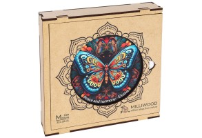 Дървен пъзел Milliwood, Peace and Harmony, 206 части - Мандала, Неуловима - 2