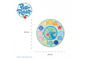 Дървен Пъзел Peter Rabbit, числа и броене, пастелни цветове - 6