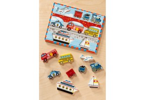Дървен пъзел Превозни средства Melissa and Doug