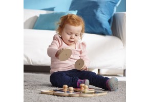 Дървен пъзел с геометрични форми Melissa and Doug - 4