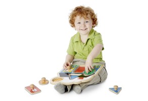 Дървен пъзел с геометрични форми Melissa and Doug - 5