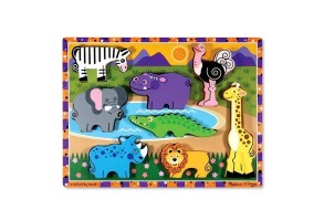 Дървен пъзел Сафари 8 части Melissa and Doug