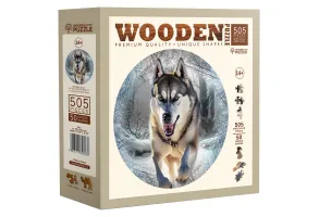Дървен пъзел Wooden City, 505 части - Вълк - 2