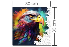 Дървен пъзел WoodMix, Животни, 200 части - Лешояд - 5