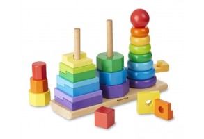 Дървен сортер с геометрични фигури Melissa and Doug - 2
